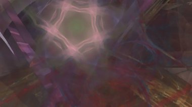 Fantezi kaotik renkli fraktal desen. Soyut Fraktal şekiller. 3D render resimde arka plan veya duvar kağıdı