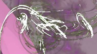 Fantezi kaotik renkli fraktal desen. Soyut Fraktal şekiller. 3D render resimde arka plan veya duvar kağıdı