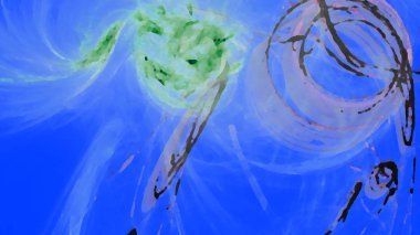 Fantezi kaotik renkli fraktal desen. Soyut Fraktal şekiller. 3D render resimde arka plan veya duvar kağıdı