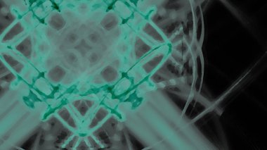 Fantezi kaotik renkli fraktal desen. Soyut Fraktal şekiller. 3D render resimde arka plan veya duvar kağıdı