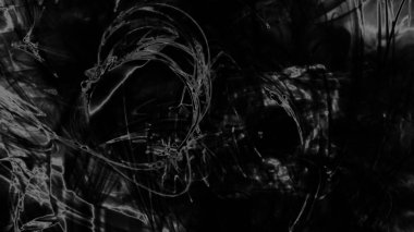 Fantezi kaotik renkli fraktal desen. Soyut Fraktal şekiller. 3D render resimde arka plan veya duvar kağıdı