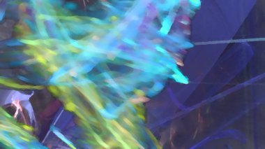 Fantezi kaotik renkli fraktal desen. Soyut Fraktal şekiller. 3D render resimde arka plan veya duvar kağıdı