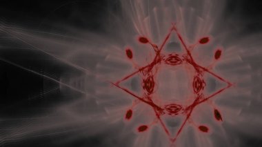 Fantezi kaotik renkli fraktal desen. Soyut Fraktal şekiller. 3D render resimde arka plan veya duvar kağıdı