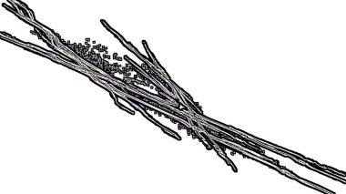 Fantezi kaotik renkli fraktal desen. Soyut Fraktal şekiller. 3D render resimde arka plan veya duvar kağıdı