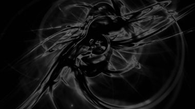 Fantezi kaotik renkli fraktal desen. Soyut Fraktal şekiller. 3D render resimde arka plan veya duvar kağıdı.