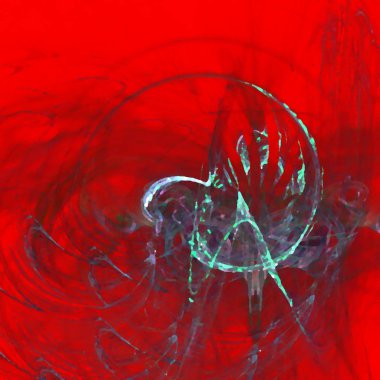 Fantezi kaotik renkli fraktal desen. Soyut Fraktal şekiller. 3D render resimde arka plan veya duvar kağıdı