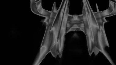 Fantezi kaotik renkli fraktal desen. Soyut Fraktal şekiller. 3D render resimde arka plan veya duvar kağıdı