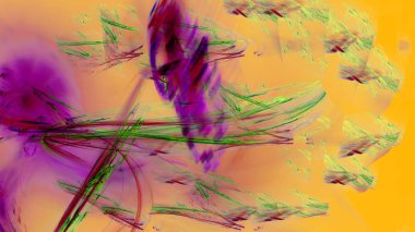 Fantezi kaotik renkli fraktal desen. Soyut Fraktal şekiller. 3D render resimde arka plan veya duvar kağıdı.