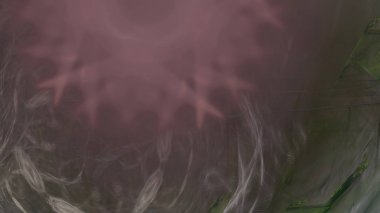 Fantezi kaotik renkli fraktal desen. Soyut Fraktal şekiller. 3D render resimde arka plan veya duvar kağıdı.