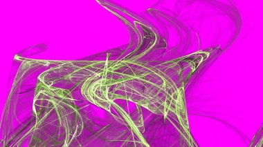 Fantezi kaotik renkli fraktal desen. Soyut Fraktal şekiller. 3D render resimde arka plan veya duvar kağıdı.