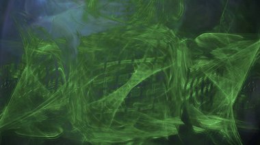 Fantezi kaotik renkli fraktal desen. Soyut Fraktal şekiller. 3D render resimde arka plan veya duvar kağıdı