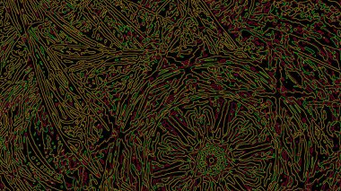 Fantezi kaotik renkli fraktal desen. Soyut Fraktal şekiller. 3D render resimde arka plan veya duvar kağıdı.