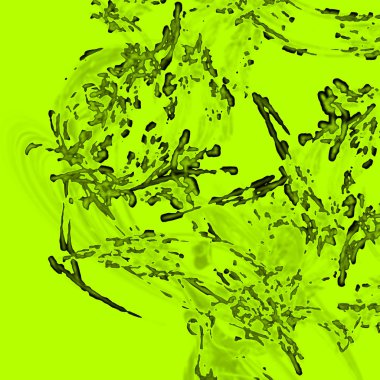 Fantezi kaotik renkli fraktal desen. Soyut Fraktal şekiller. 3D render resimde arka plan veya duvar kağıdı