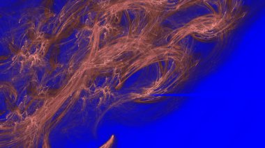 Fantezi kaotik renkli fraktal desen. Soyut Fraktal şekiller. 3D render resimde arka plan veya duvar kağıdı.