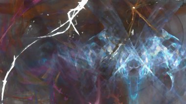 Fantezi kaotik renkli fraktal desen. Soyut Fraktal şekiller. 3D render resimde arka plan veya duvar kağıdı.
