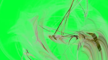 Fantezi kaotik renkli fraktal desen. Soyut Fraktal şekiller. 3D render resimde arka plan veya duvar kağıdı.