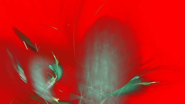 Fantezi kaotik renkli fraktal desen. Soyut Fraktal şekiller. 3D render resimde arka plan veya duvar kağıdı