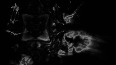 Fantezi kaotik renkli fraktal desen. Soyut Fraktal şekiller. 3D render resimde arka plan veya duvar kağıdı