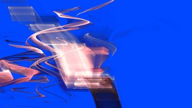 Fantezi kaotik renkli fraktal desen. Soyut Fraktal şekiller. 3D render resimde arka plan veya duvar kağıdı