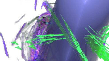 Fantezi kaotik renkli fraktal desen. Soyut Fraktal şekiller. 3D render resimde arka plan veya duvar kağıdı