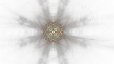 Fantezi kaotik renkli fraktal desen. Soyut Fraktal şekiller. 3D render resimde arka plan veya duvar kağıdı