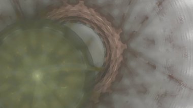 Fantezi kaotik renkli fraktal desen. Soyut Fraktal şekiller. 3D render resimde arka plan veya duvar kağıdı.