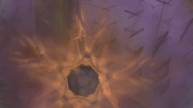 Fantezi kaotik renkli fraktal desen. Soyut Fraktal şekiller. 3D render resimde arka plan veya duvar kağıdı