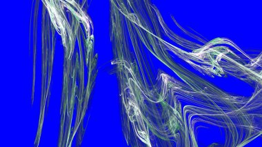 Fantezi kaotik renkli fraktal desen. Soyut Fraktal şekiller. 3D render resimde arka plan veya duvar kağıdı.