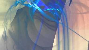 Fantezi kaotik renkli fraktal desen. Soyut Fraktal şekiller. 3D render resimde arka plan veya duvar kağıdı.