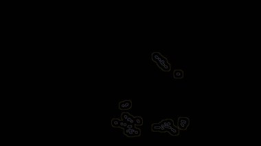 Fantezi kaotik renkli fraktal desen. Soyut Fraktal şekiller. 3D render resimde arka plan veya duvar kağıdı