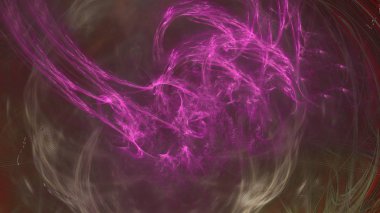 Fantezi kaotik renkli fraktal desen. Soyut Fraktal şekiller. 3D render resimde arka plan veya duvar kağıdı