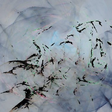 Fantezi kaotik renkli fraktal desen. Soyut Fraktal şekiller. 3D render resimde arka plan veya duvar kağıdı