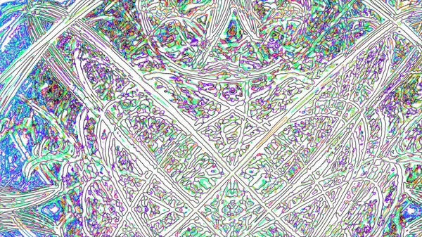 Fantasía Caótica Patrón Fractal Colorido Formas Fractales Abstractas Fondo Ilustración —  Fotos de Stock