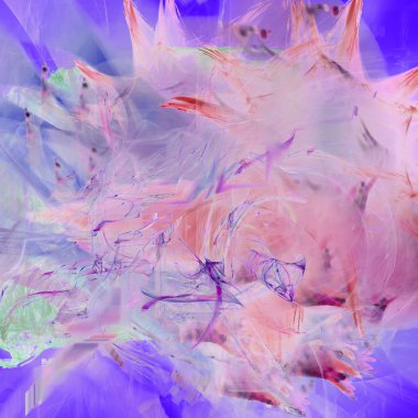 Fantezi kaotik renkli fraktal desen. Soyut Fraktal şekiller. 3D render resimde arka plan veya duvar kağıdı.