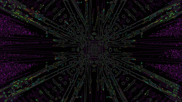 ファイナルファンタジー カオスのカラフルなフラクタル パターン フラクタル図形を抽象化します レンダリング図背景や壁紙 — ストック写真