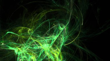 Fantezi kaotik renkli fraktal desen. Soyut Fraktal şekiller. 3D render resimde arka plan veya duvar kağıdı.