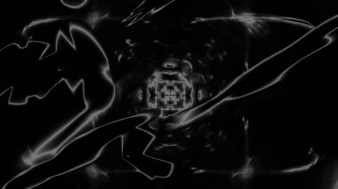 Fantezi kaotik renkli fraktal desen. Soyut Fraktal şekiller. 3D render resimde arka plan veya duvar kağıdı.