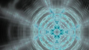 Fantezi kaotik renkli fraktal desen. Soyut Fraktal şekiller. 3D render resimde arka plan veya duvar kağıdı.