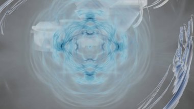 Fantezi kaotik renkli fraktal desen. Soyut Fraktal şekiller. 3D render resimde arka plan veya duvar kağıdı.