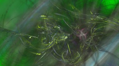 Fantezi kaotik renkli fraktal desen. Soyut Fraktal şekiller. 3D render resimde arka plan veya duvar kağıdı.