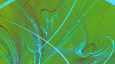 Fantezi kaotik renkli fraktal desen. Soyut Fraktal şekiller. 3D render resimde arka plan veya duvar kağıdı.