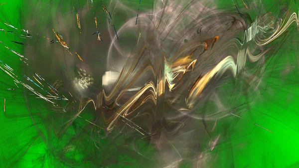 Fantezi kaotik renkli fraktal desen. Soyut Fraktal şekiller. 3D render resimde arka plan veya duvar kağıdı.