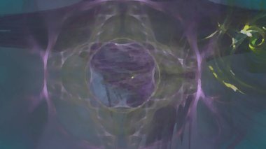 Fantezi kaotik renkli fraktal desen. Soyut Fraktal şekiller. 3D render resimde arka plan veya duvar kağıdı.