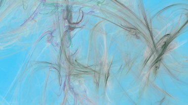 Fantezi kaotik renkli fraktal desen. Soyut Fraktal şekiller. 3D render resimde arka plan veya duvar kağıdı.