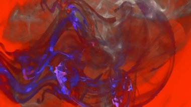 Fantezi kaotik renkli fraktal desen. Soyut Fraktal şekiller. 3D render resimde arka plan veya duvar kağıdı.