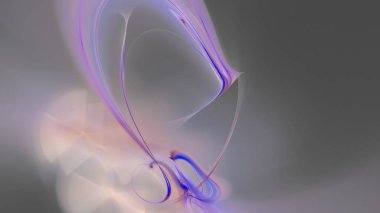 Fantezi kaotik renkli fraktal desen. Soyut Fraktal şekiller. 3D render resimde arka plan veya duvar kağıdı.