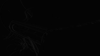 Fantezi kaotik renkli fraktal desen. Soyut Fraktal şekiller. 3D render resimde arka plan veya duvar kağıdı.