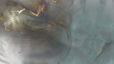 Fantezi kaotik renkli fraktal desen. Soyut Fraktal şekiller. 3D render resimde arka plan veya duvar kağıdı.