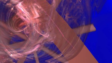 Fantezi kaotik renkli fraktal desen. Soyut Fraktal şekiller. 3D render resimde arka plan veya duvar kağıdı.