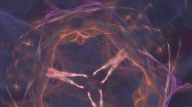 Fantezi kaotik renkli fraktal desen. Soyut Fraktal şekiller. 3D render resimde arka plan veya duvar kağıdı.